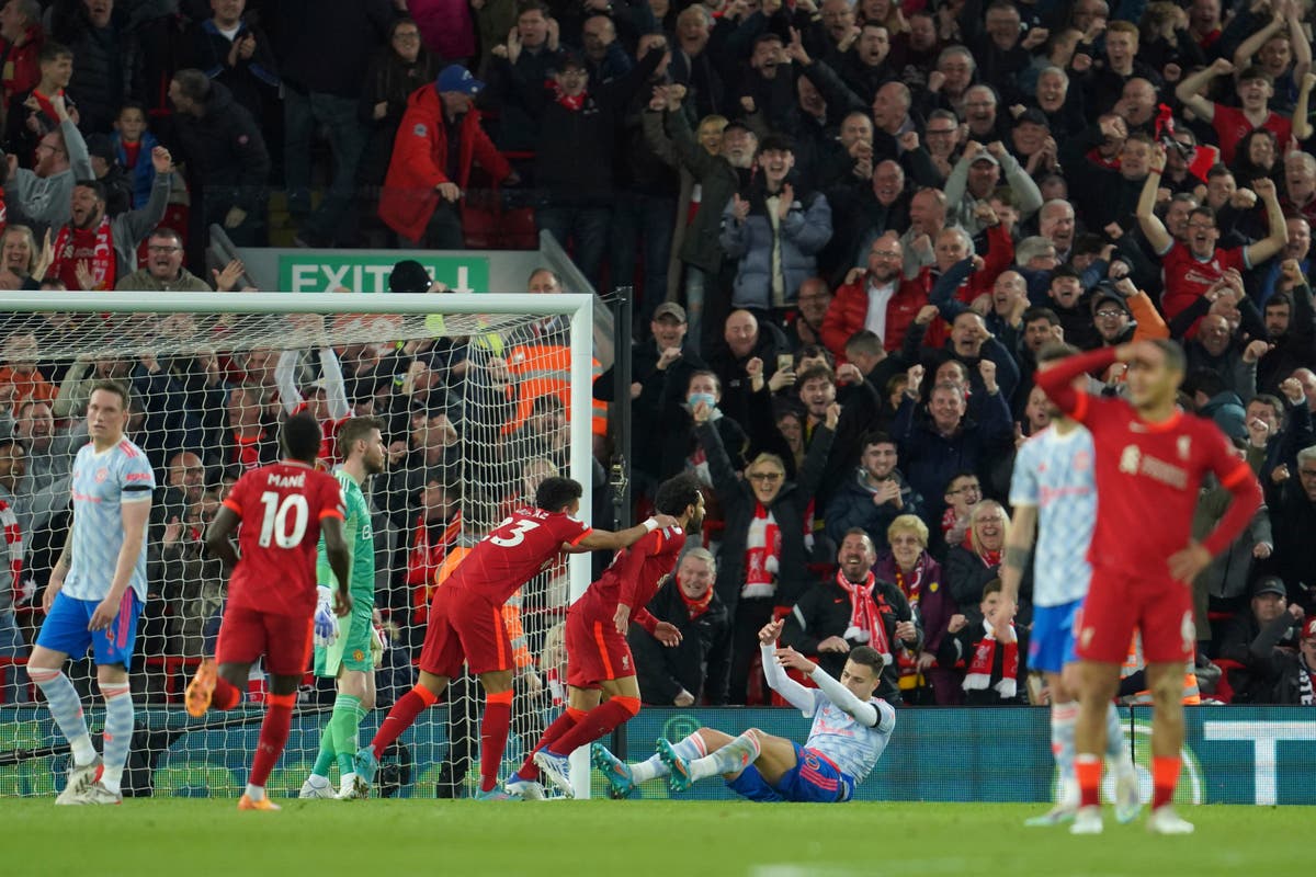Liverpool vs Man United LIVE: Premier League updates – Mo Salah doubles Liverpool lead
