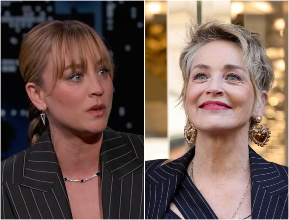 Kaley Cuoco describes unscripted moment Sharon Stone ‘b**** slapped’ her