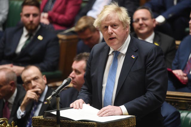 Boris Johnson is scheduled to jet to India despite the trip clashing with a Commons vote on whether to investigate him for misleading Parliament over breaches of coronavirus laws (UK Parliament/PA)