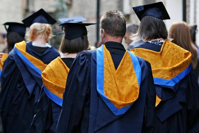 Graduates with top university grades tend to earn substantially more money, but the size of the ‘payoff’ may also hinge on where and what you study, according to the Institute for Fiscal Studies (Chris Radburn/PA)