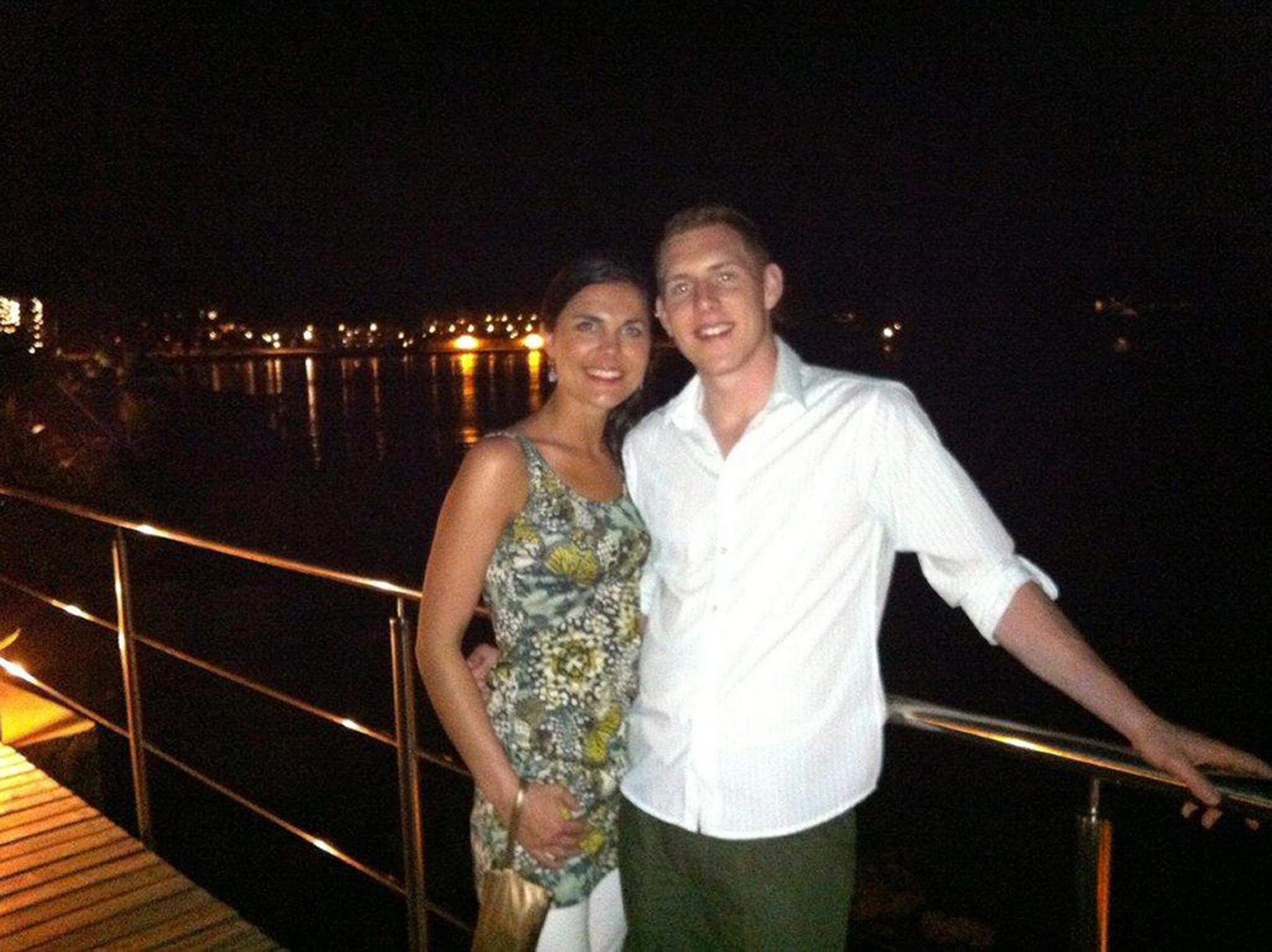 Mr and Mrs McAreavey during their honeymoon