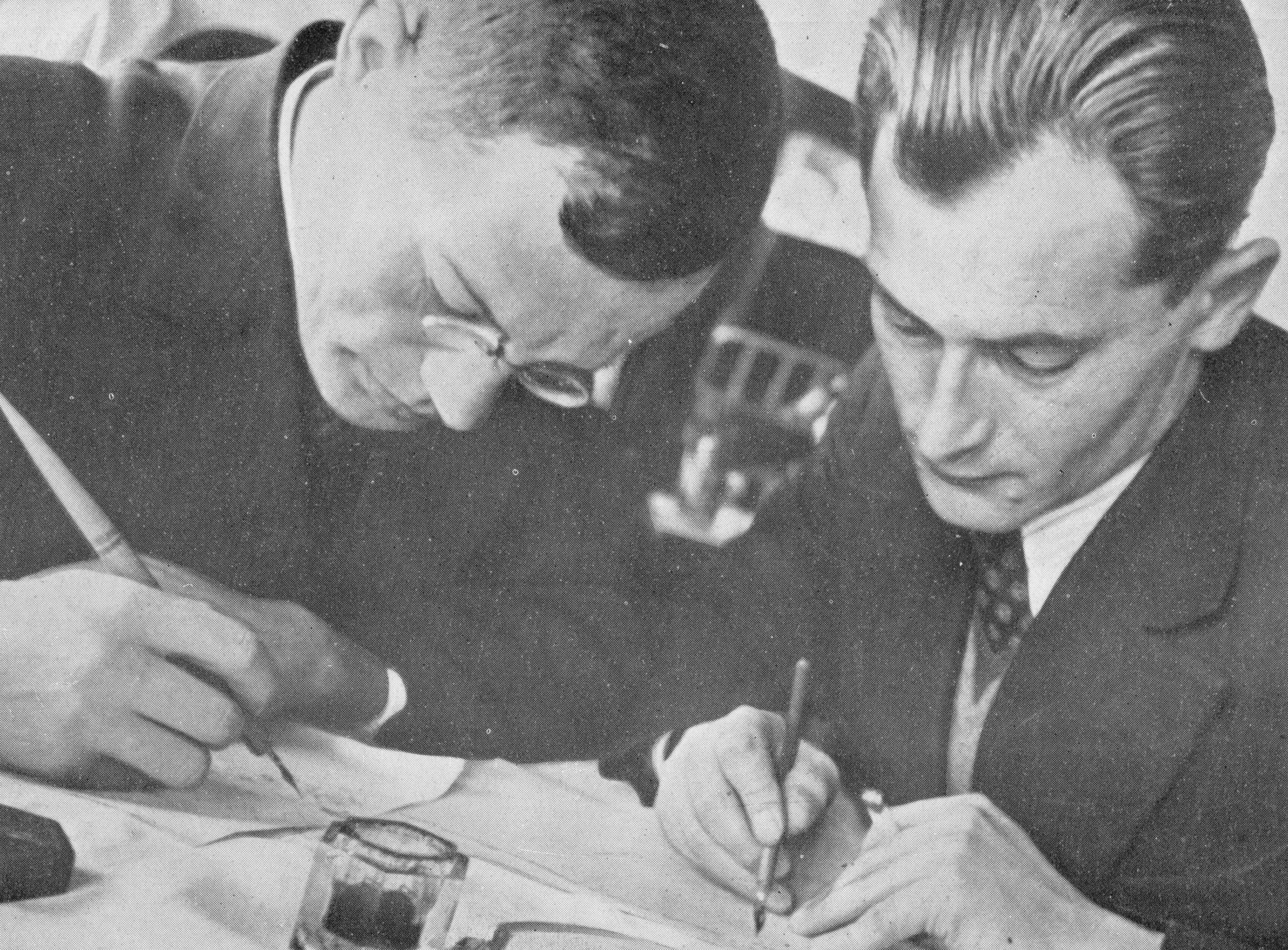 Taking on the establishment: Ilf, left, and Petrov circa 1940