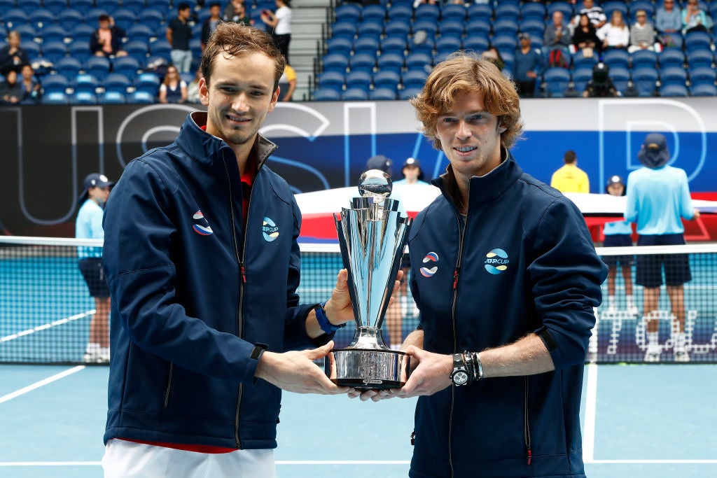 Daniil Medvedev and Andrey Rublev of Russia are both ranked in the top 10 of the ATP Rankings