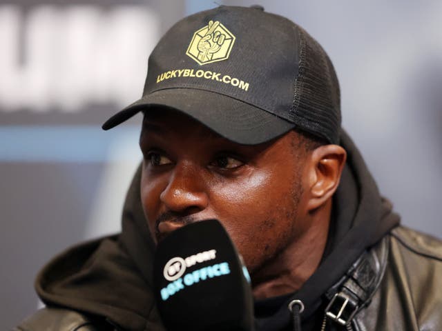 <p>WBC heavyweight title challenger Dillian Whyte</p>