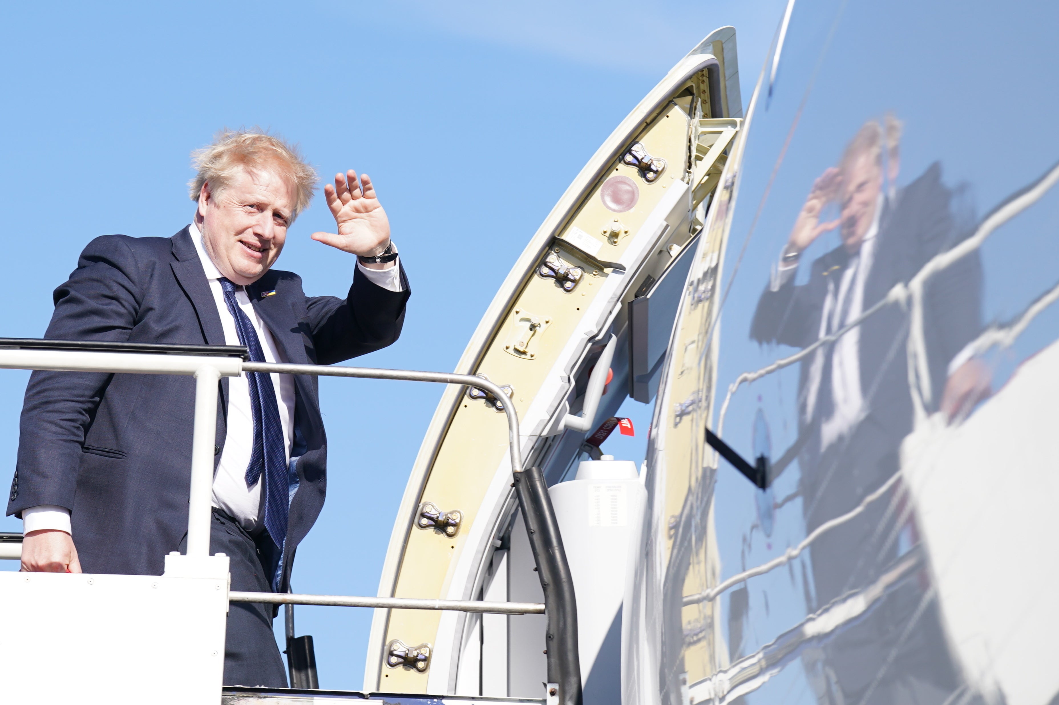 Boris Johnson is currently on an official trip to India