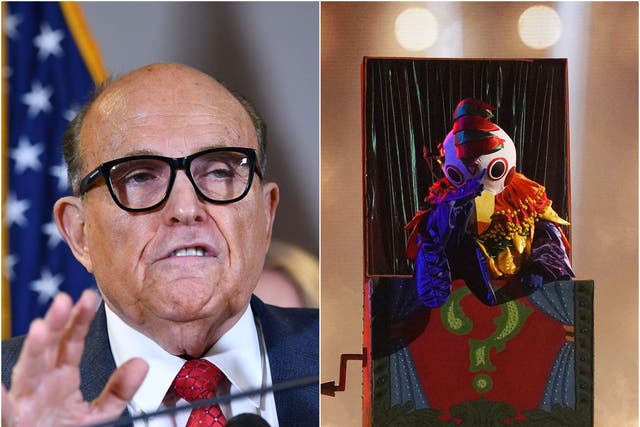 <p>Rudy Giuliani on Masked Singer</p>