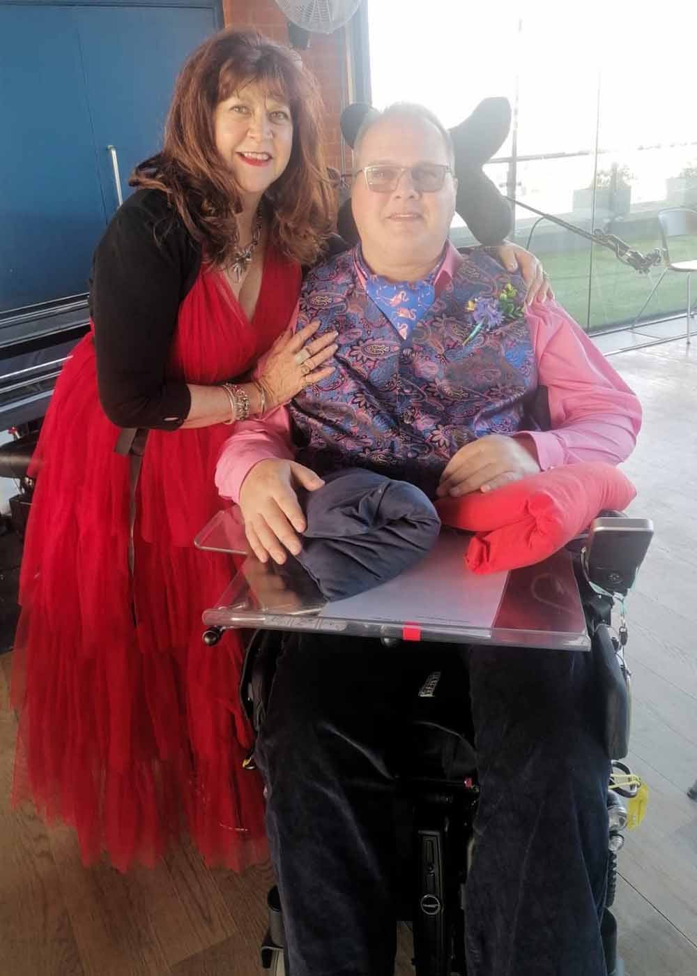 Marcus pictured with Deborah at his brother’s wedding. (Collect/PA Real Life)