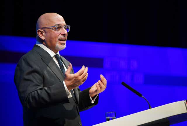 Education Secretary Nadhim Zahawi has rejected a call by the Children’s Commissioner for a ‘smacking ban’ in England (Peter Byrne/PA)
