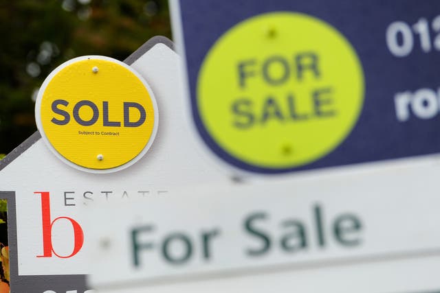 House sales were down by more than a third in March compared with a year earlier, according to HM Revenue and Customs figures (Andrew Matthews/PA)