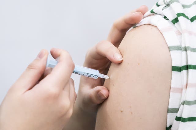 A UK-wide study has found a prolonged immune response from third doses of Covid-19 vaccines with no difference in the rate of decline of response identified between different jabs (PA)