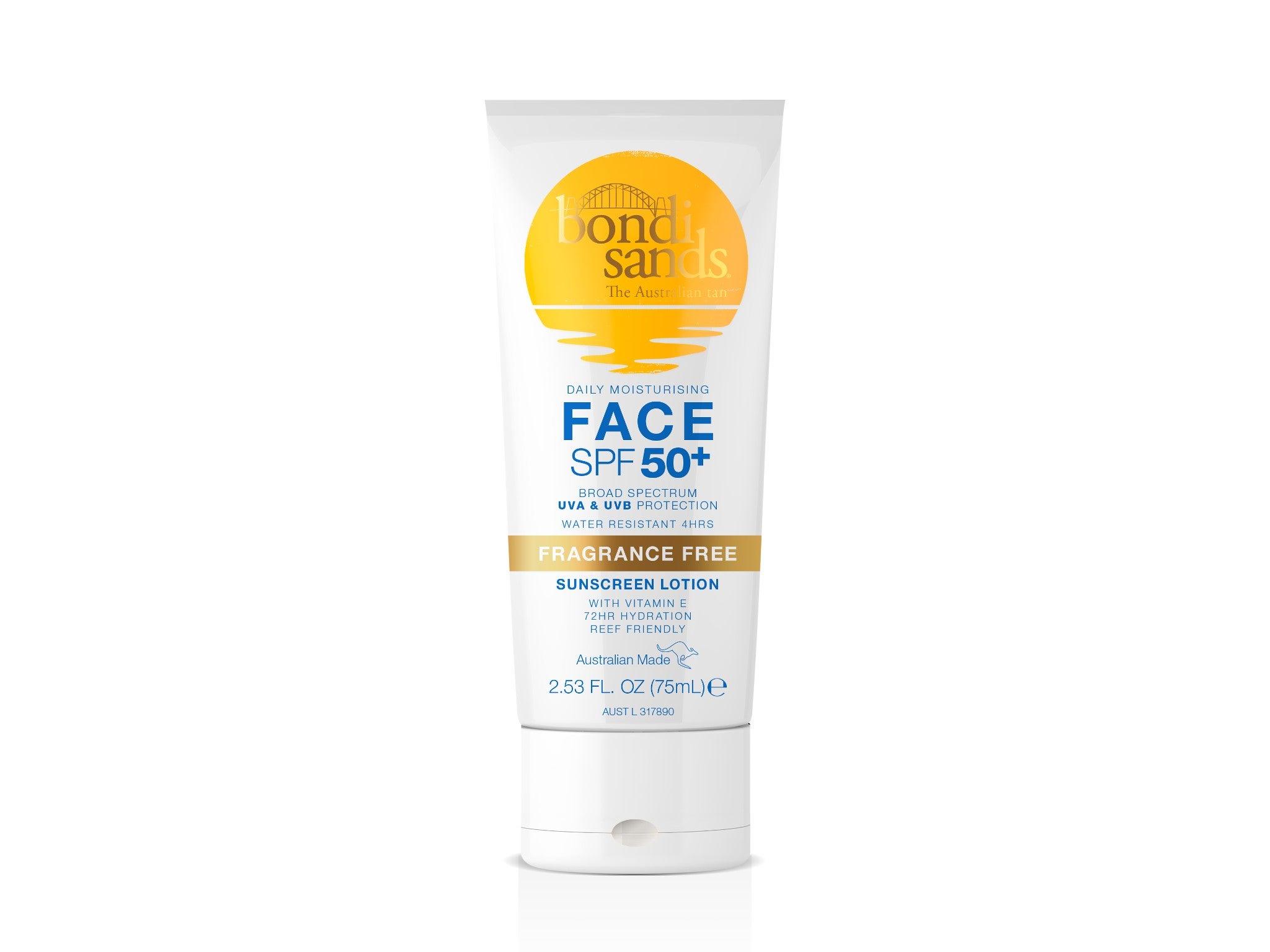 Bondi Sands sunscreen lotion SPF50+ for face  indybest