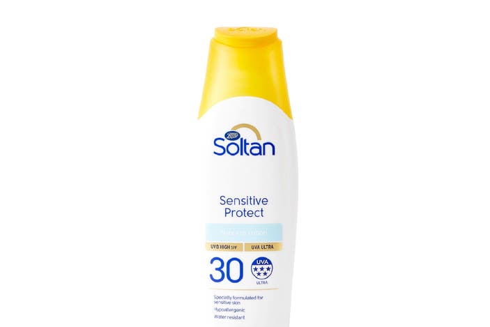Soltan sensitive lotion SPF30 indybest