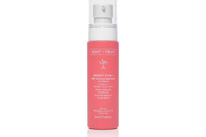 Wild Science Lab root + fruit bright start SPF30 indybest