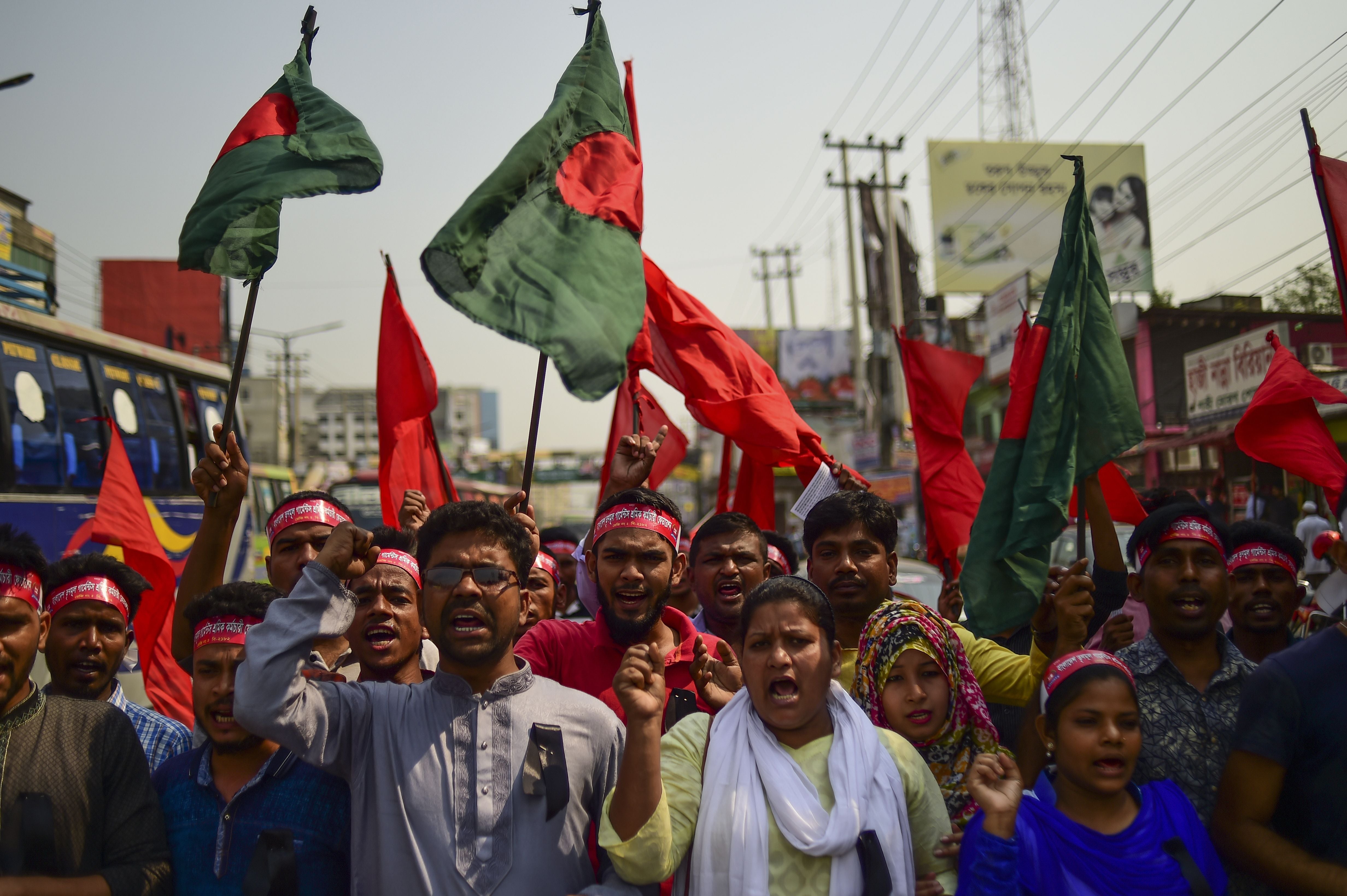 Bangladeshis were still protesting for garment workers’ rights six years later