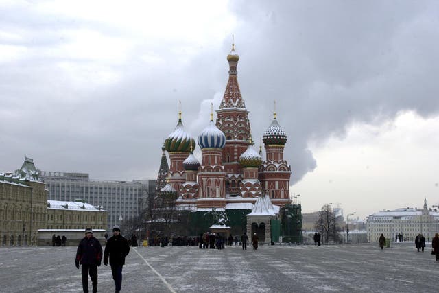 St Basil’s Cathedral, in Moscow’s Red Square (Ian Nicholson/PA)