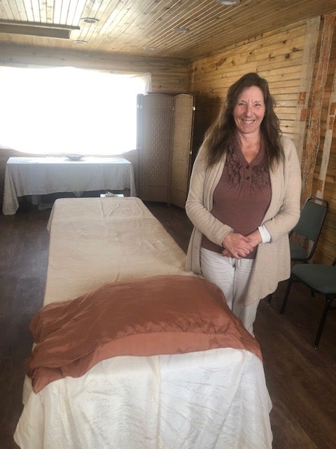 Ms Van Vuuren, pictured at her business The Natural Funeral, began working in end-of-life services after losing her brother when he was just nine; she says her parents treated his death as ‘a non-event’ and it affected her profoundly