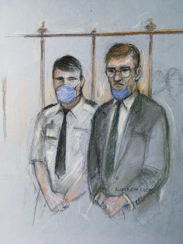 James Watson (right), in the dock at the Old Bailey (Elizabeth Cook/PA)
