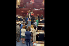 Florida Democrats protest Ron DeSantis congressional map that would remove two majority-Black districts