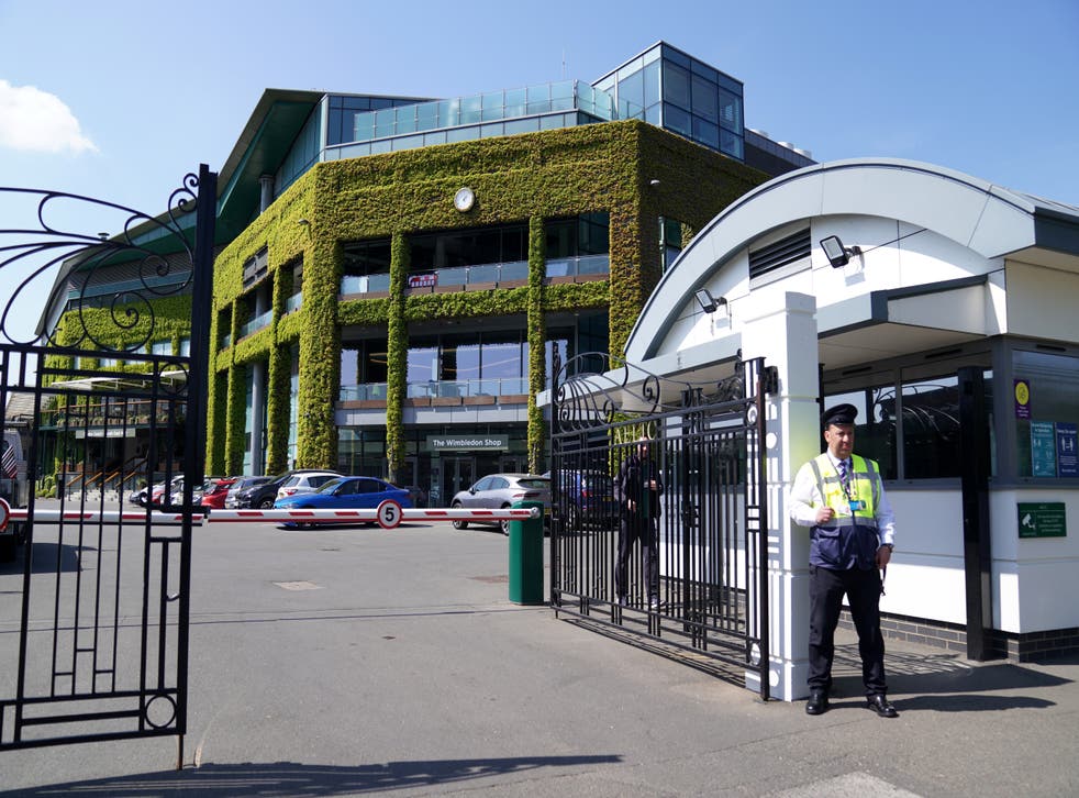 Wimbledon's main entrance.