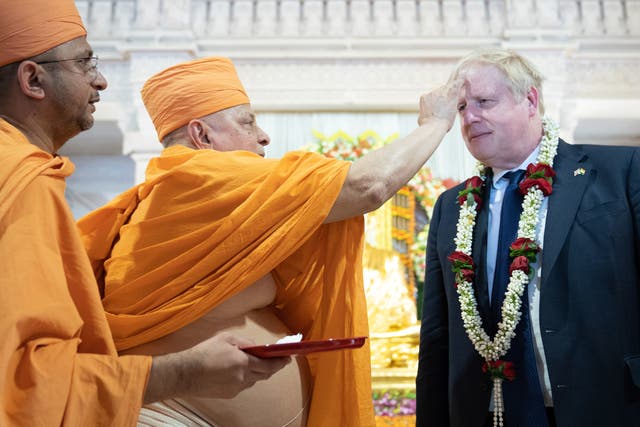 <p>Boris Johnson is currently on a trip to India </p>