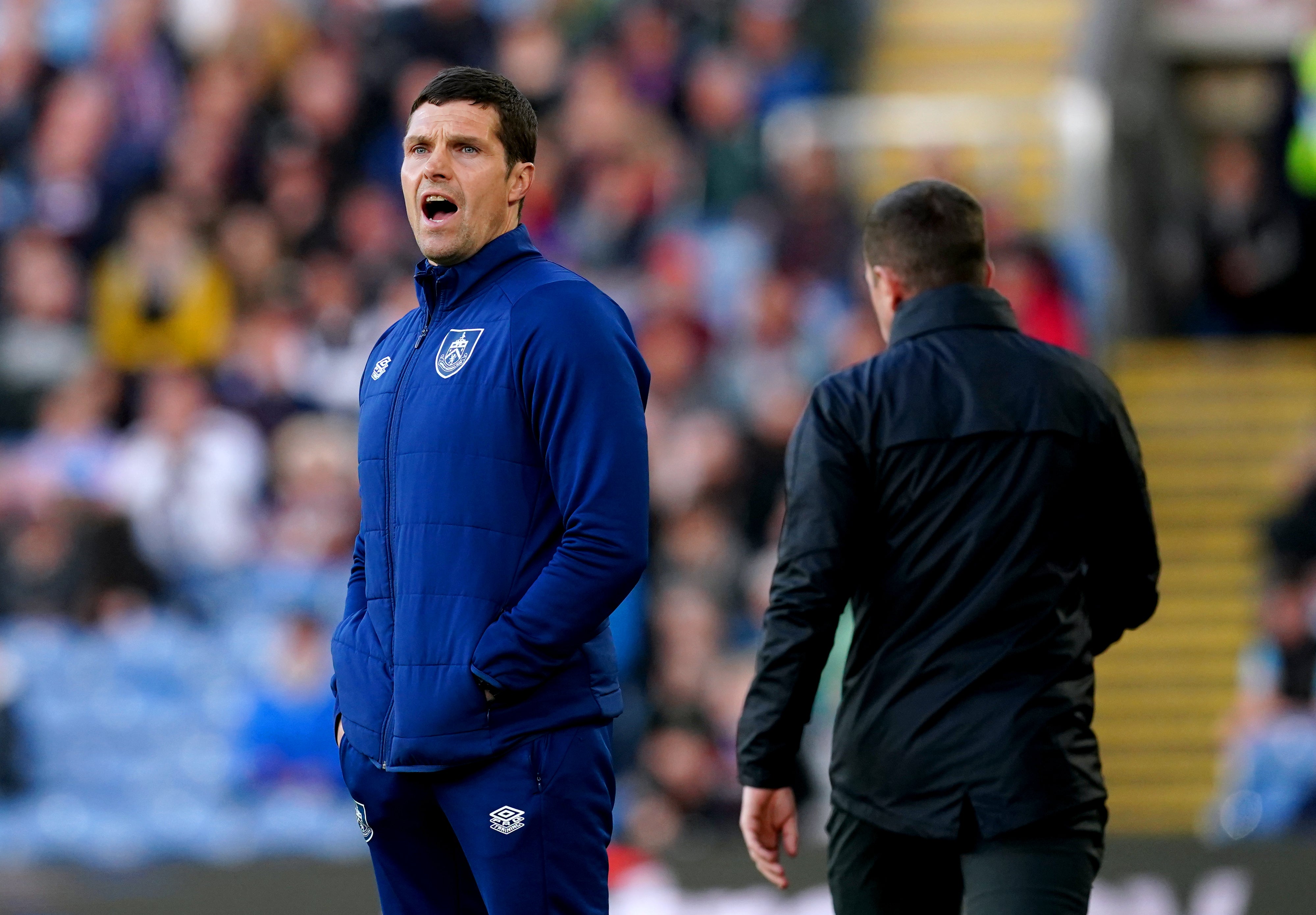 Caretaker manager Mike Jackson does not know if he will be in charge of Burnley’s next game (Martin Rickett/PA)