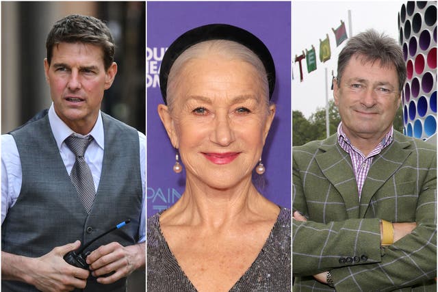 <p>Tom Cruise, Dame Helen Mirren and Alan Titchmarsh are part of an all-star cast leading celebrations</p>