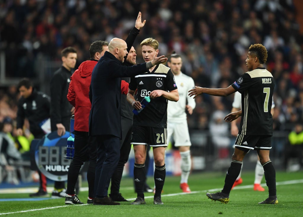 Ajax’s victory against Real Madrid in the Champions League was one of Ten Hag’s finest moments