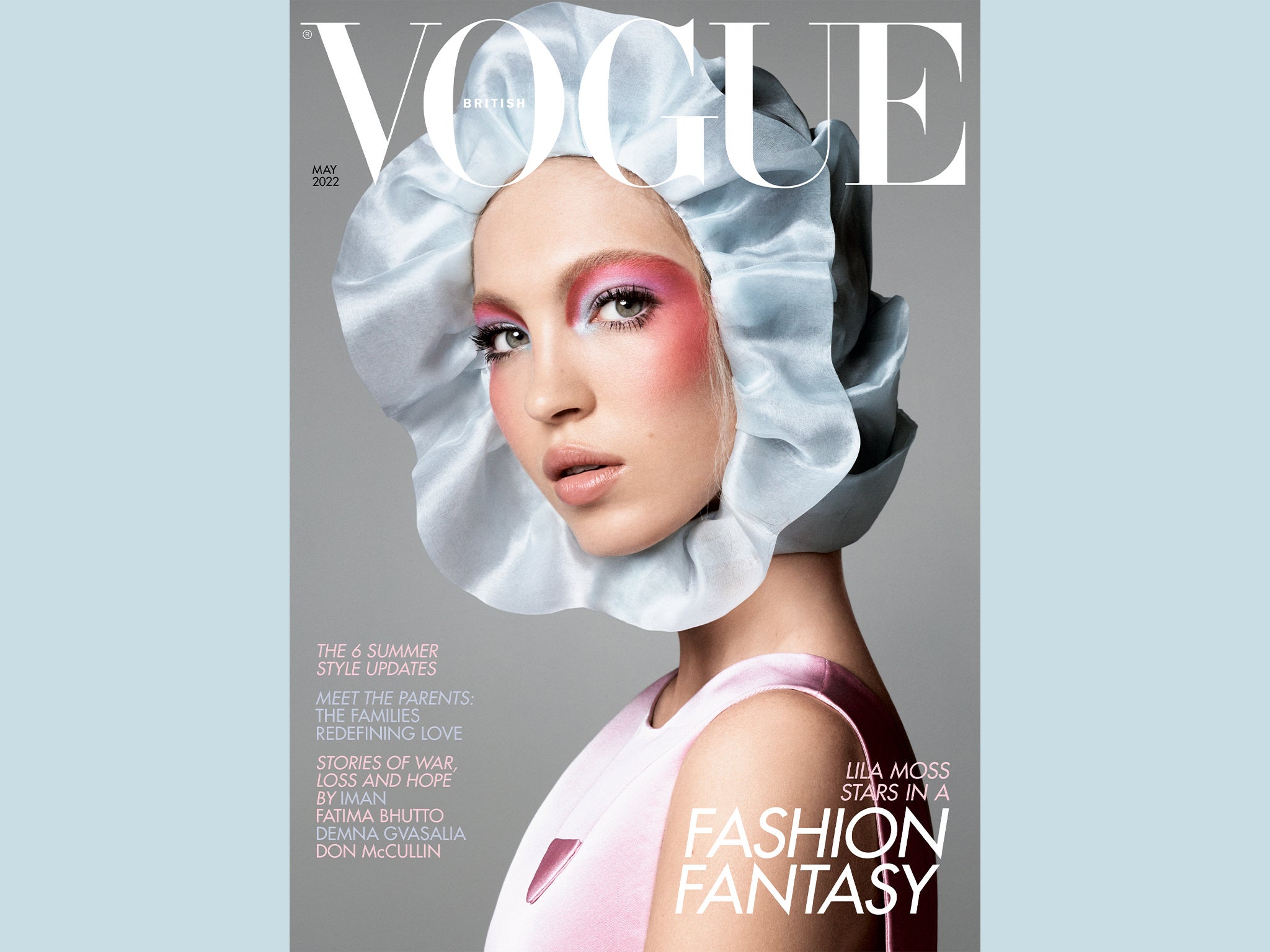 Lila Grace Moss on the cover of British Vogue’s May 2022 issue
