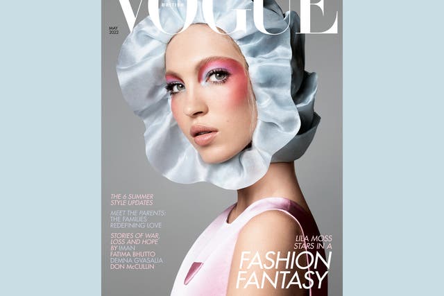 <p>Lila Grace Moss on the cover of British Vogue’s May 2022 issue</p>