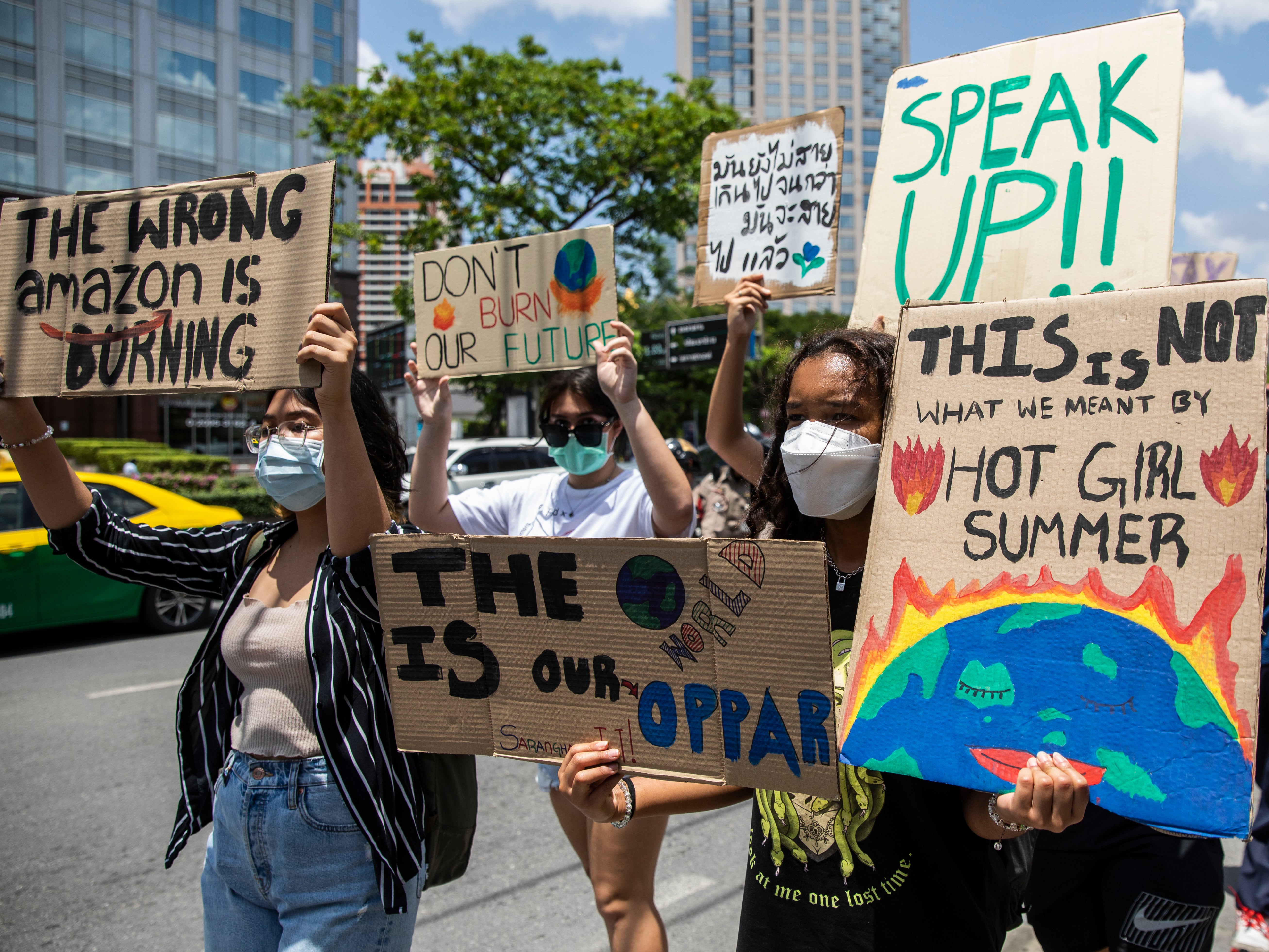 Activists take to the streets in Bangkok for Earth Day 2022