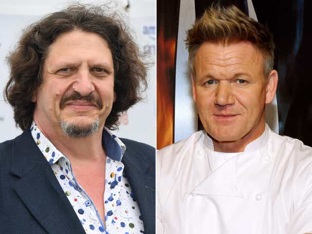 <p>Jay Rayner (left) and Gordon Ramsay (right) are both respected figures in the world of food</p>