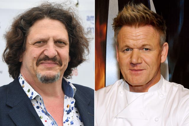 <p>Jay Rayner (left) and Gordon Ramsay (right) are both respected figures in the world of food</p>