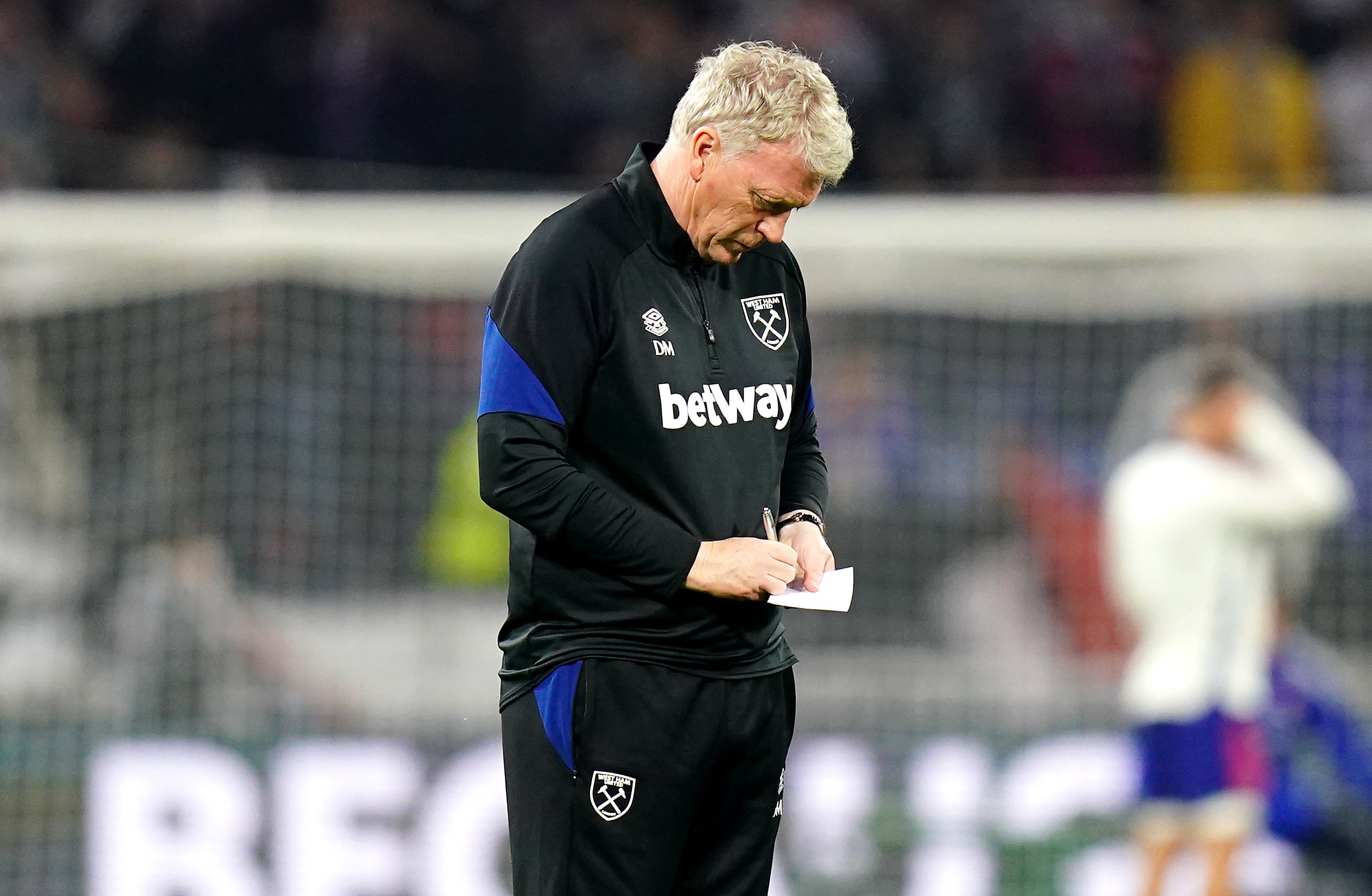 David Moyes has an injury crisis to deal with (Adam Davy/PA)