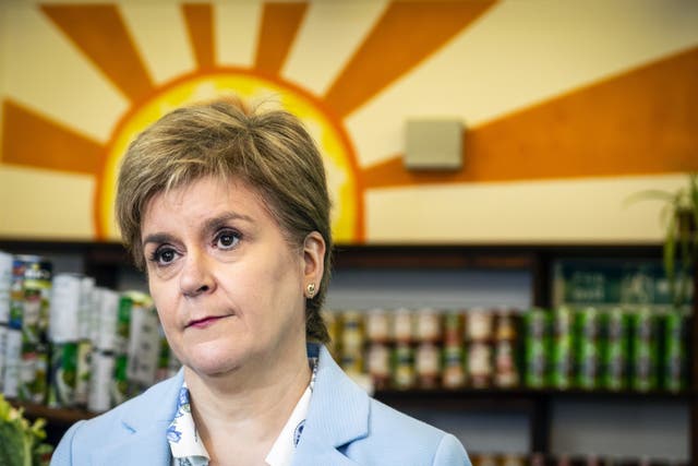 First Minister Nicola Sturgeon said ‘time is running out’ for Boris Johnson (Andy Buchanan/PA)
