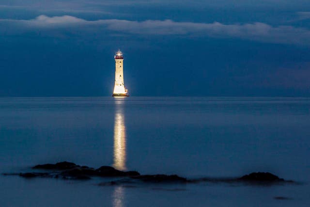 The Haulbowline Lighthouse which sits near the border of Northern Ireland and the Republic at Carlingford Lough (Carlingford Lough Ferry/PA)