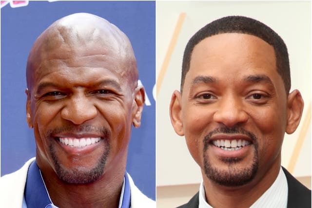 <p>Terry Crews and Will Smith</p>