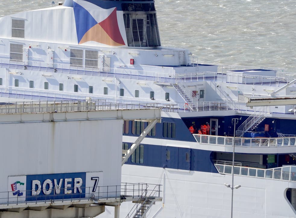 The Spirit of Britain vessel that was detained at Dover after an inspection found a “number of deficiencies” has been released (Gareth Fuller/PA)