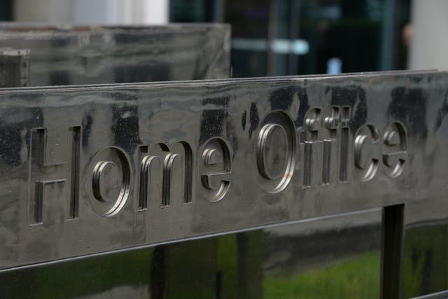 A view of signage for the Home Office in Westminster, London (PA)