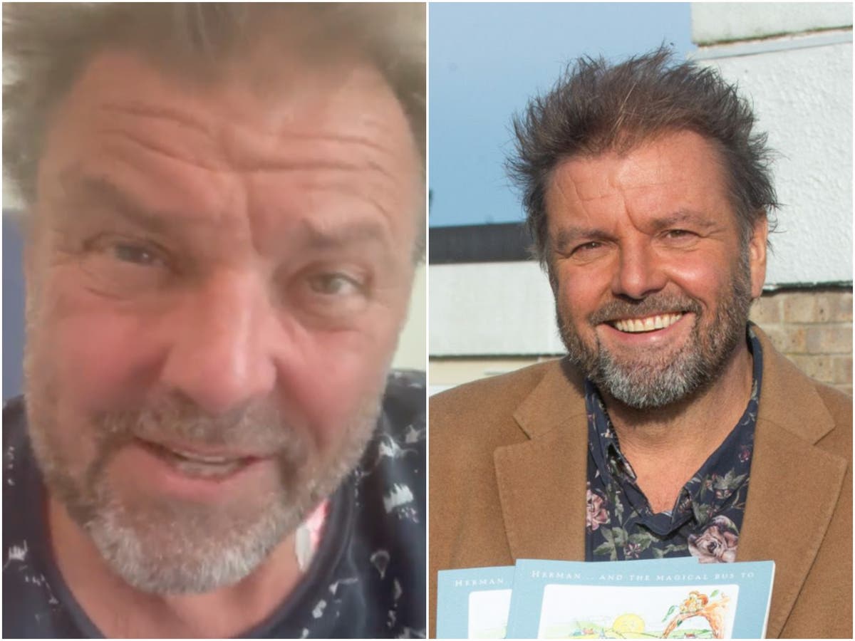 Martin Roberts saw doctors remove 1.5 litres of fluid from his heart before surgery