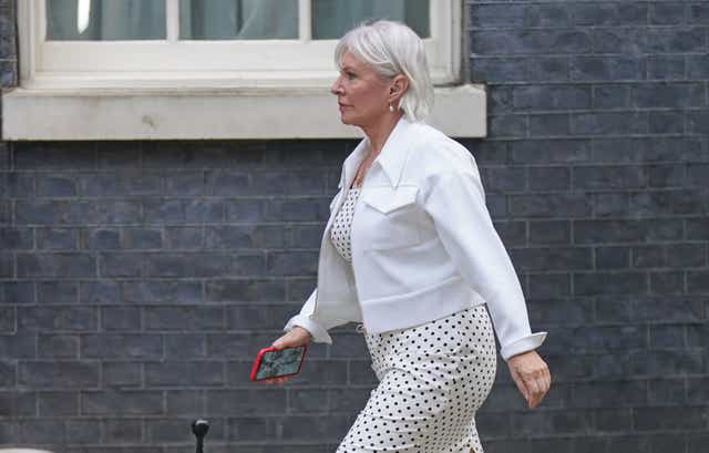 <p>The culture secretary argued her dyslexia means she can find it ‘difficult’ to find the correct expression when speaking</p>