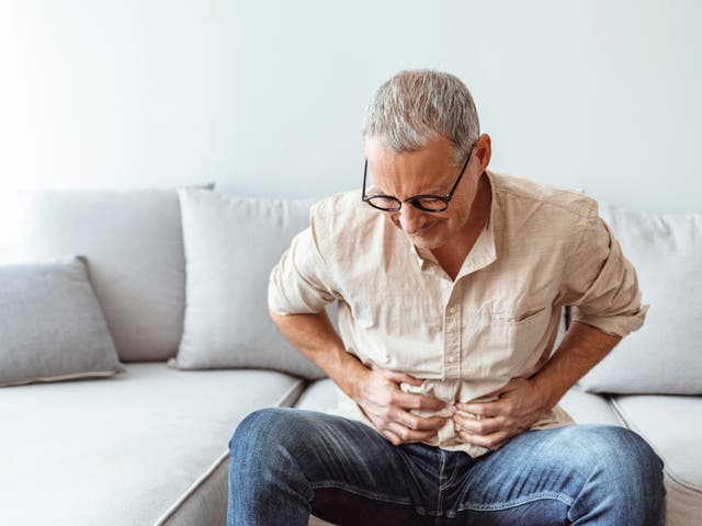 <p>Abdominal pain is a symptom of bowel cancer</p>
