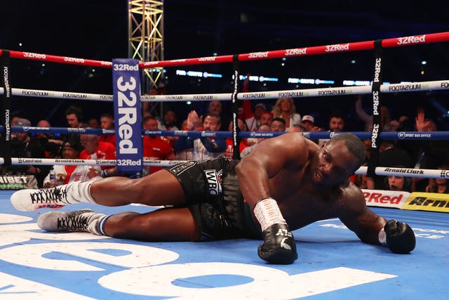 <p>Dillian Whyte was stopped by Tyson Fury in Round 6 at Wembley Stadium </p>