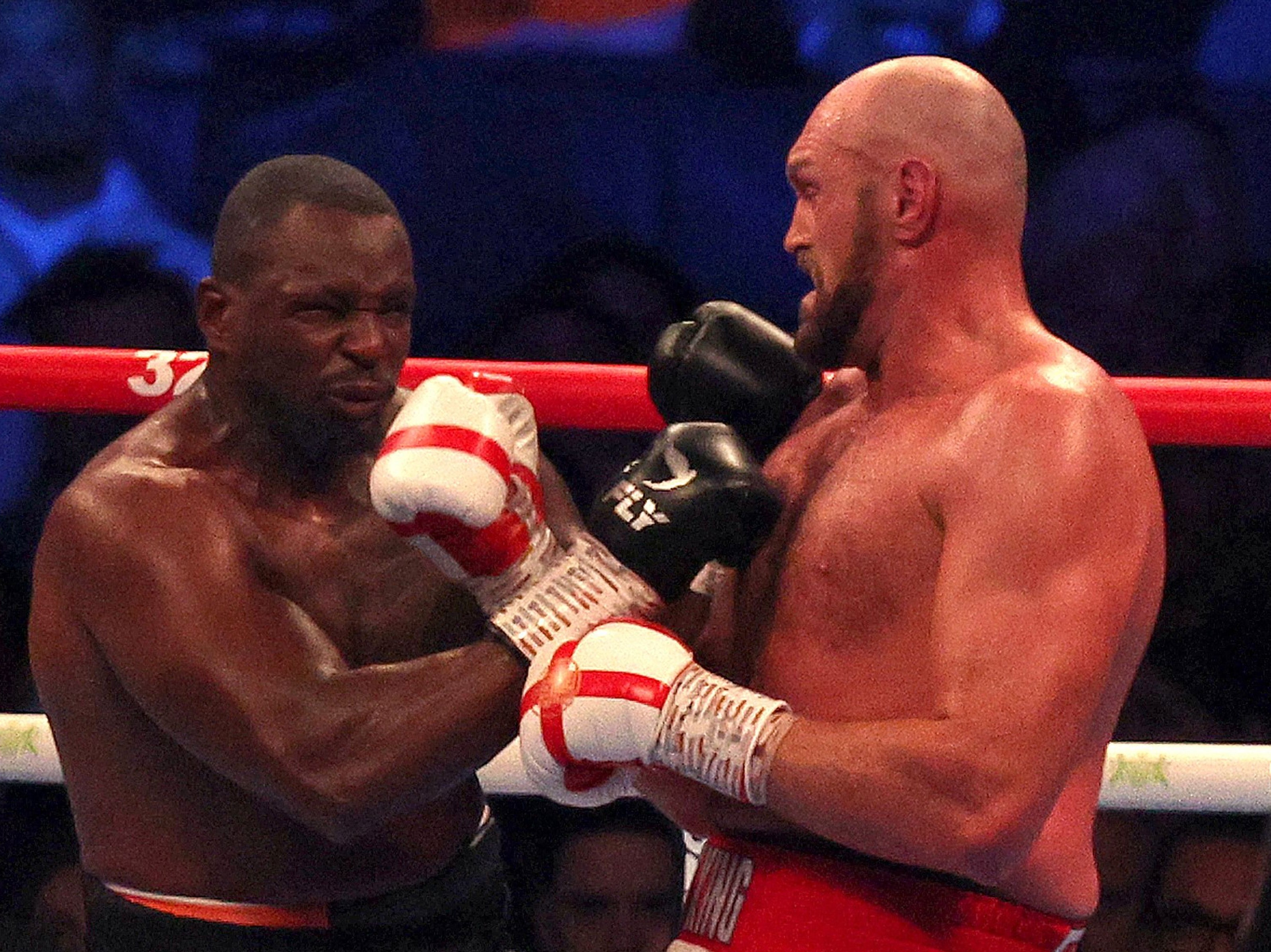 Fury stopped Whyte with an uppercut with one second left in Round 6