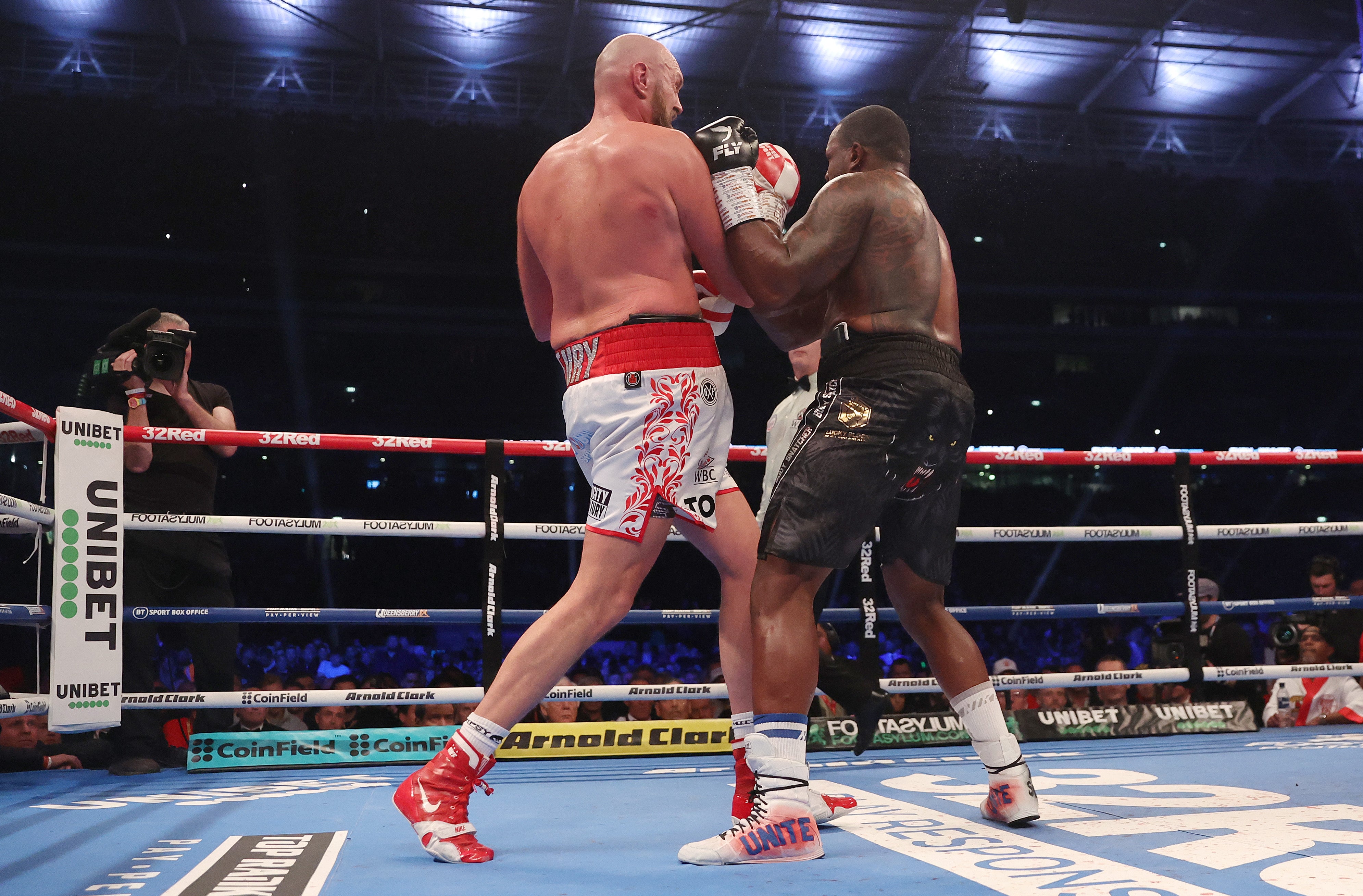 Tyson Fury knocked out Whyte in the sixth round at Wembley Stadium