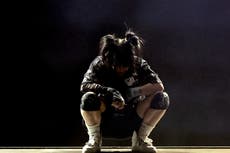 Billie Eilish falls over on face during Coachella 2022 headline performance: ‘I just ate s***. Ouch!’