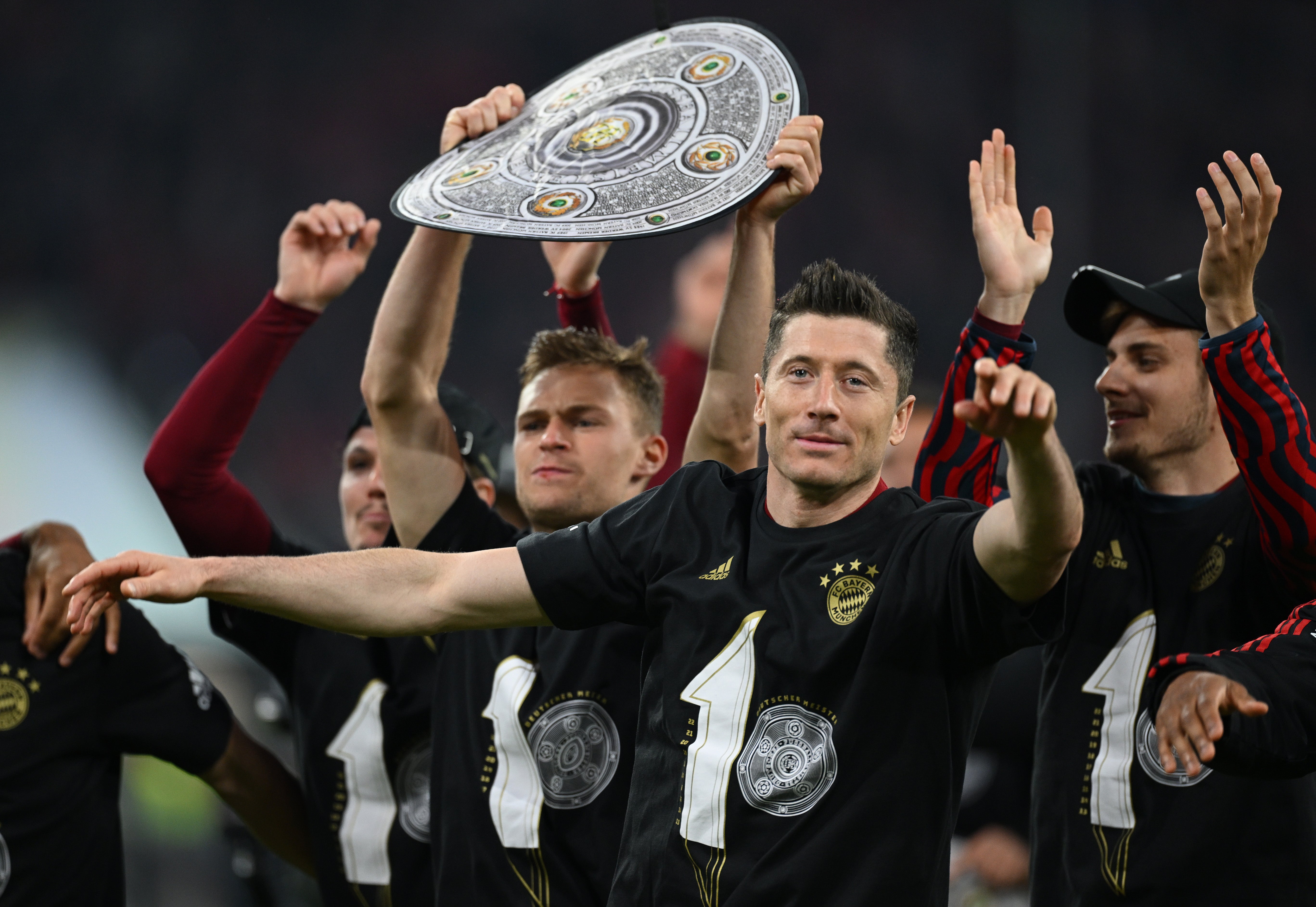 Robert Lewandowski was on the scoresheet as Bayern Munich sealed their tenth successive title