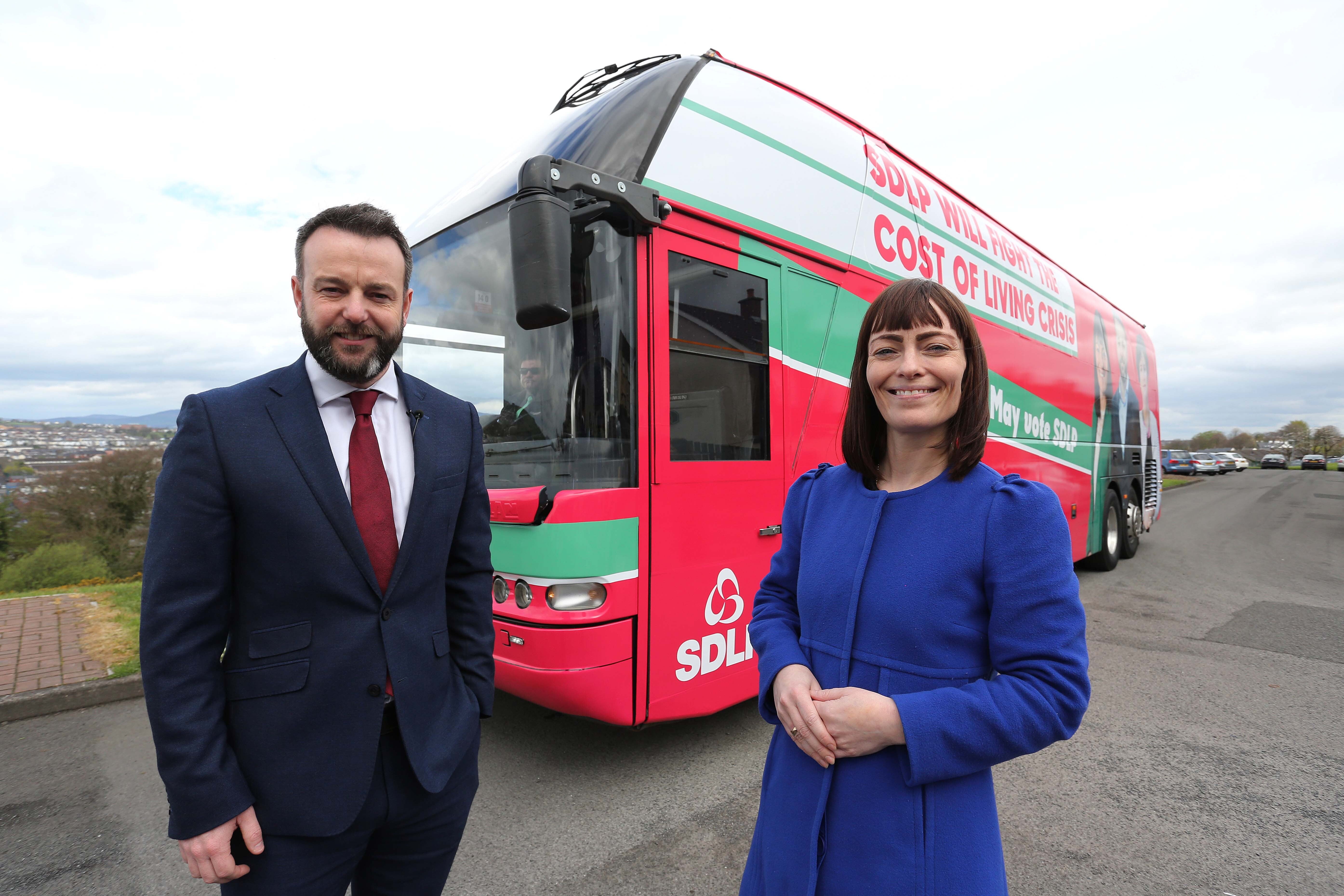 Colum Eastwood and Nichola Mallon want to see more SDLP ministers (SDLP/PA)