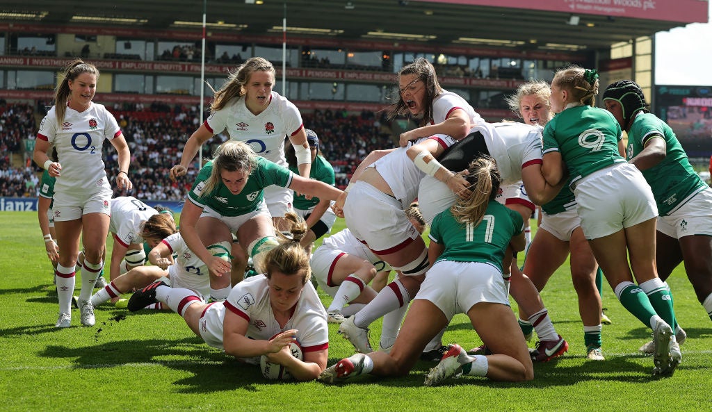 England hammer Ireland in Women’s Six Nations as Emily Scarratt wins hundredth cap