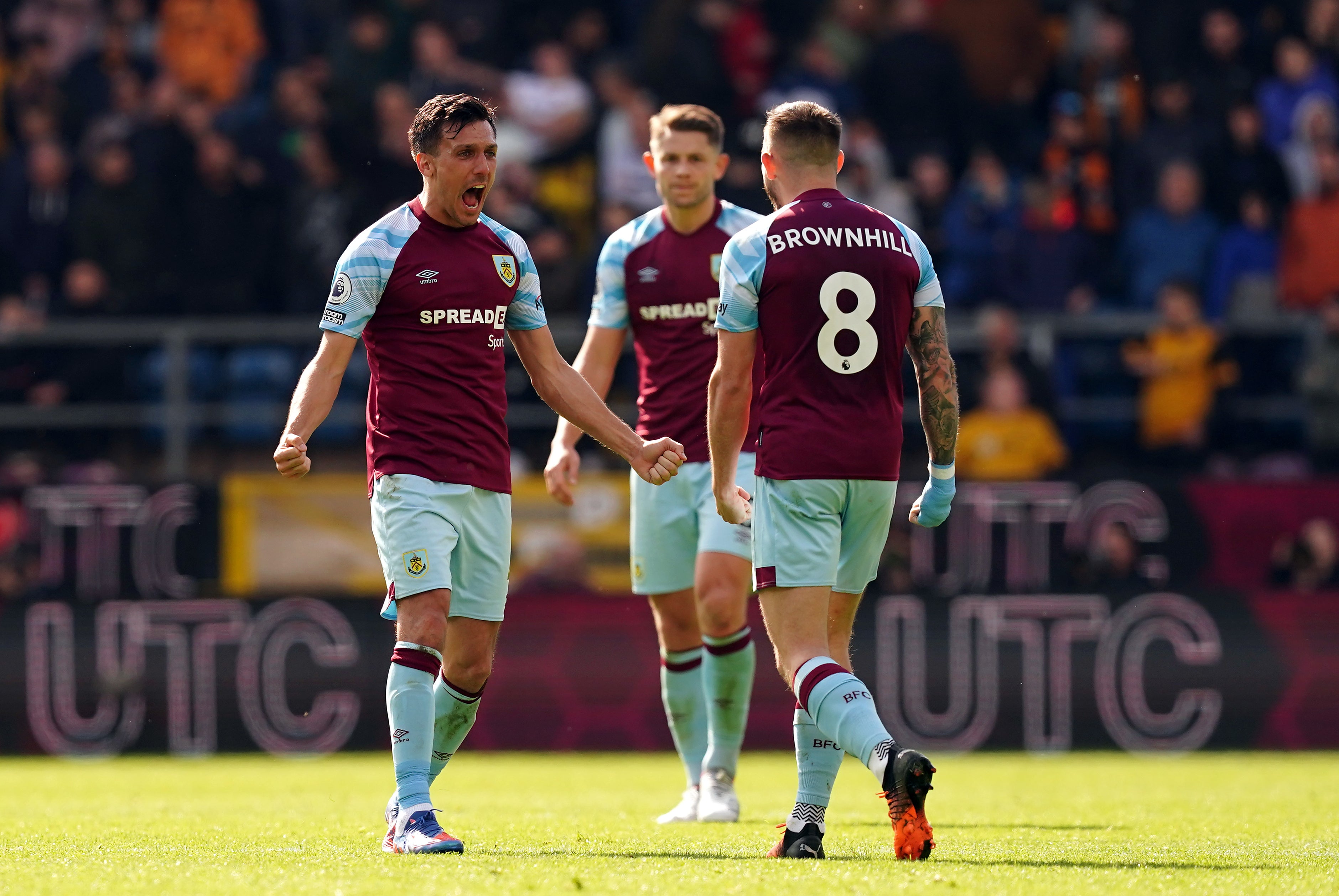 Burnley won a third successive home game in their battle against relegation