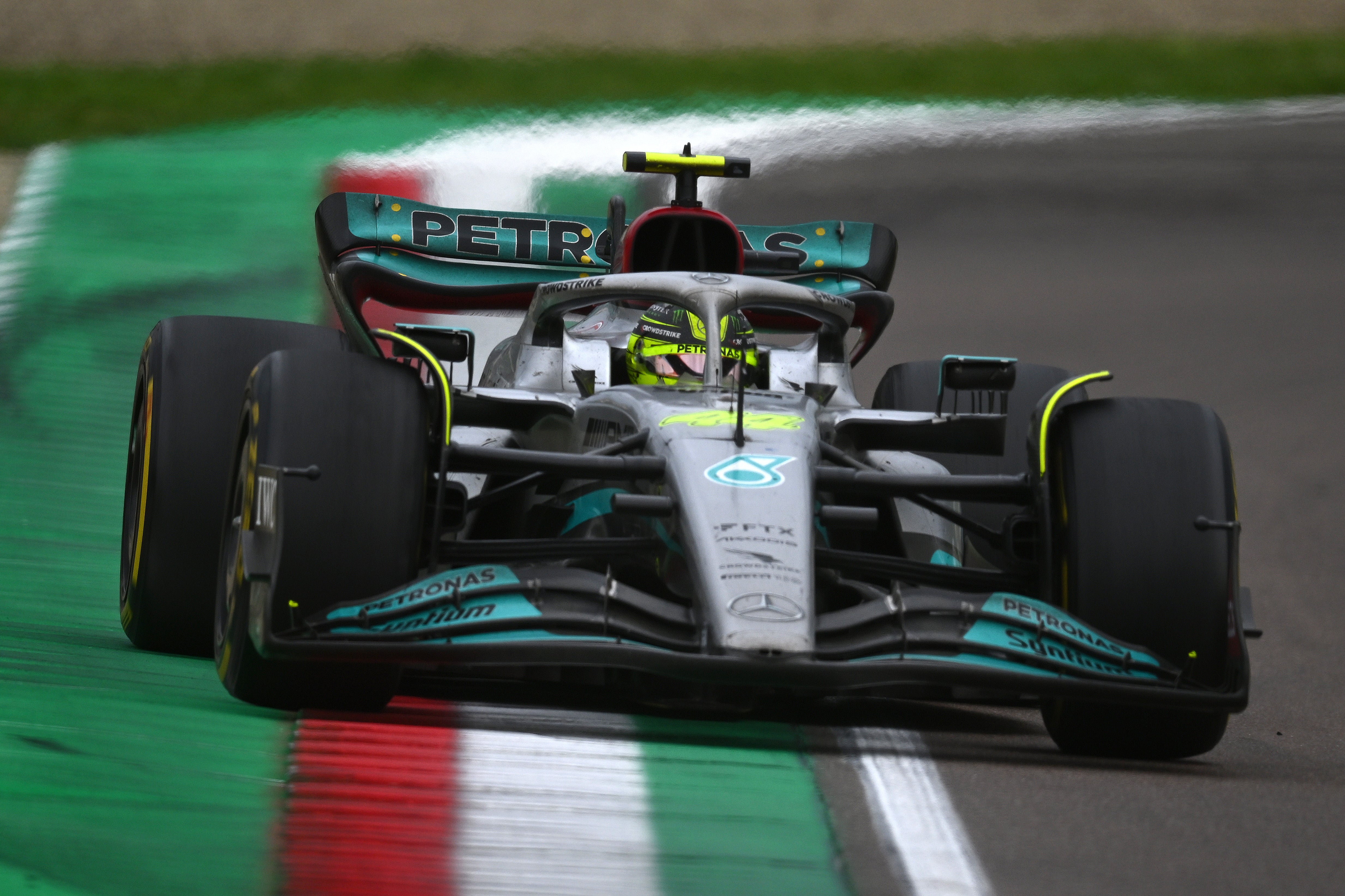 Lewis Hamilton could finish only 13th on a tough weekend at Imola